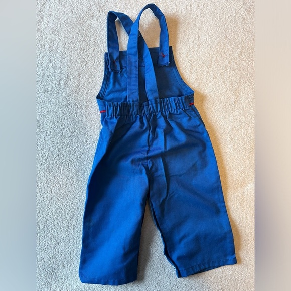 Vintage overalls, baby toddler. Blue with appliqué cars on front. 12 months - Picture 5 of 9